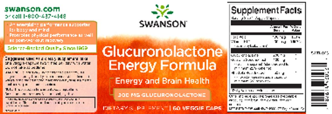 Glucuronolactone Energy Formula 200 mg