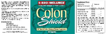 1-800 WellMed Colon Shield - allnatural colon cleanser supplement