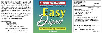 1-800 WellMed Easy Digest - allnatural supplement