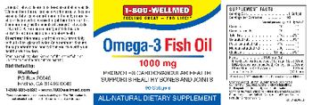 1-800 WellMed Omega-3 Fish Oil 1000 mg - allnatural supplement