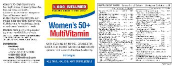 1-800 WellMed Women's 50+ MultiVitamin - allnatural supplement