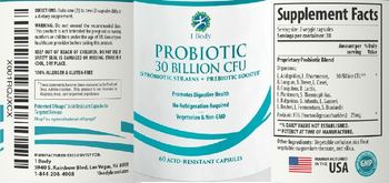 1 Body Probiotic 30 Billion CFU - supplement