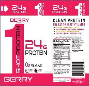 1Shot Protein LLC 1Shot Protein Berry - 