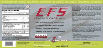 1st Endurance EFS Electrolyte Fuel System Tart Lemon-Lime - energy drink supplement