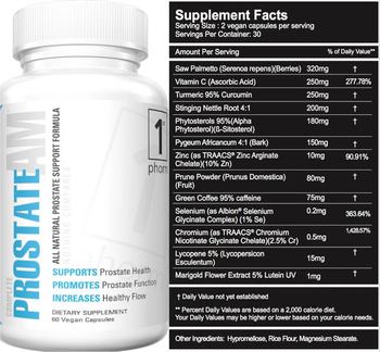1st Phorm Complete Prostate AM - supplement