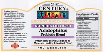 21st Century Acidophilus Probiotic Blend - supplement