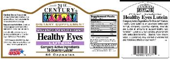 21st Century Advanced Antioxidant Healthy Eyes Lutein - supplement