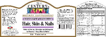 21st Century Advanced Formula Hair, Skin & Nails - supplement