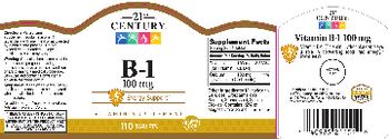 21st Century B-1 100 mg - vitamin supplement