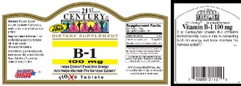 21st Century B-1 100 mg - supplement
