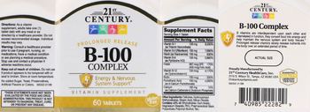 21st Century B-100 Complex - vitamin supplement