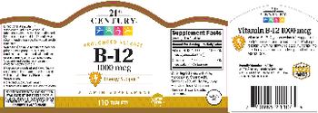 21st Century B-12 1000 mcg - vitamin supplement