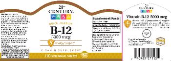21st Century B-12 5000 mcg - vitamin supplement