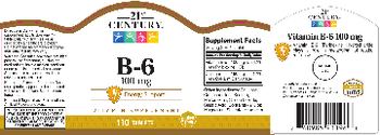 21st Century B-6 100 mg - vitamin supplement