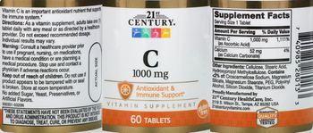 21st Century C 1000 mg - vitamin supplement