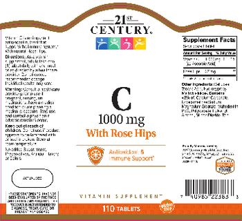 21st Century C 1000 mg with Rose Hips - vitamin supplement