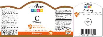 21st Century C 250 mg - vitamin supplement