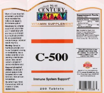 21st Century C 500 - vitamin supplement