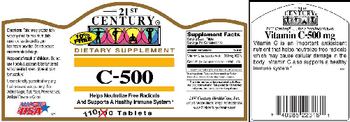21st Century C-500 - supplement