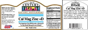 21st Century Cal Mag Zinc +D - supplement