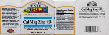 21st Century Cal Mag Zinc +D3 - supplement