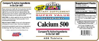 21st Century Calcium 500 - supplement