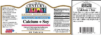 21st Century Calcium Citrate Calcium + Soy - supplement