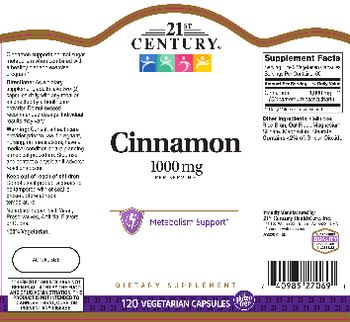 21st Century Cinnamon 1000 mg - supplement
