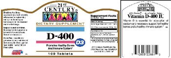 21st Century D-400 - supplement