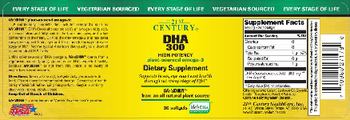 21st Century DHA 300 High Potency Plant-Sourced Omega-3 - supplement