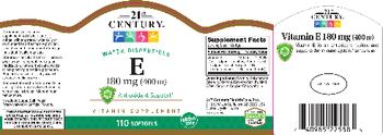 21st Century E 180 mg (400 IU) - vitamin supplement