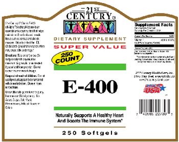 21st Century E-400 - supplement