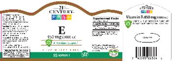 21st Century E 450 mg (1000 IU) - vitamin supplement
