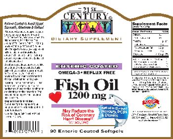 21st Century Enteric Coated Fish Oil 1200 mg - supplement
