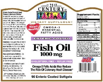 21st Century Fish Oil 1000 mg - supplement