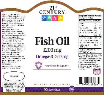 21st Century Fish Oil 1200 mg - supplement