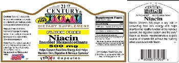 21st Century Flush Free Niacin Inositol Hexanicotinate 500 mg - supplement
