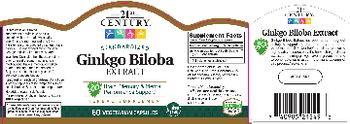 21st Century Gingko Biloba Extract - herbal supplement