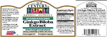 21st Century Ginkgo Biloba Extract - supplement