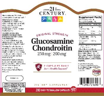 21st Century Glucosamine 250 mg Chondroitin 200 mg - supplement