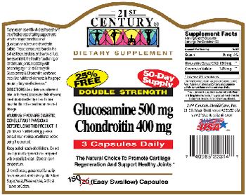 21st Century Glucosamine 500 mg Chondroitin 400 mg - supplement
