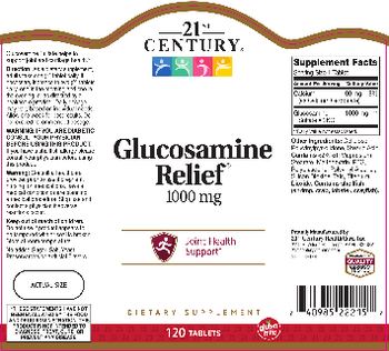 21st Century Glucosamine Relief 1000 mg - supplement