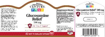 21st Century Glucosamine Relief 500 mg - supplement