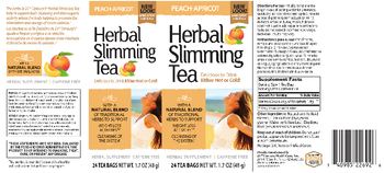 21st Century Healthcare Herbal Slimming Tea Peach-Apricot - herbal supplement