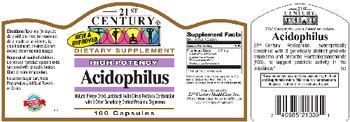21st Century High Potency Acidophilus - supplement