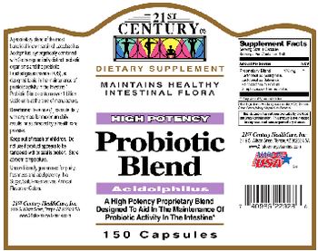 21st Century High Potency Probiotic Blend Acidophilus - supplement