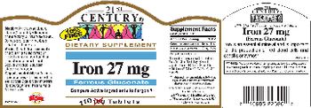 21st Century Iron 27 mg - supplement