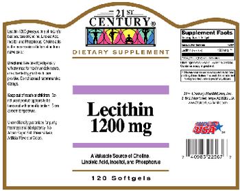 21st Century Lecithin 1200 mg - supplement