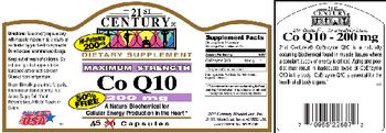 21st Century Maximum Strength Co Q10 200 mg - supplement