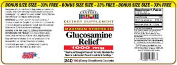 21st Century Maximum Strength Glucosamine Relief 1000 mg Bonus Size - supplement